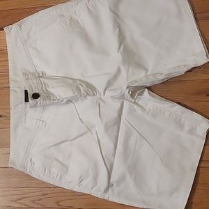 Armani Exchange  white shorts.